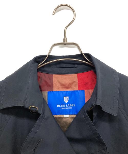 BLUE LABEL CRESTBRIDGE（ブルーレーベルクレストブリッジ）BLUE LABEL CRESTBRIDGE (ブルーレーベルクレストブリッジ) トレンチコート ネイビー サイズ:38の古着・服飾アイテム
