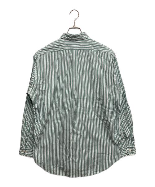 POLO RALPH LAUREN（ポロ・ラルフローレン）POLO RALPH LAUREN (ポロ・ラルフローレン) ストライプシャツ グリーン サイズ:16の古着・服飾アイテム