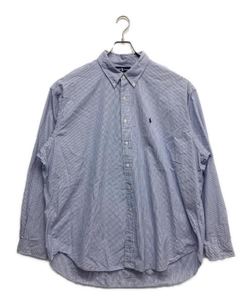 RALPH LAUREN（ラルフローレン）RALPH LAUREN (ラルフローレン) ストライプシャツ ブルー サイズ:XXLの古着・服飾アイテム