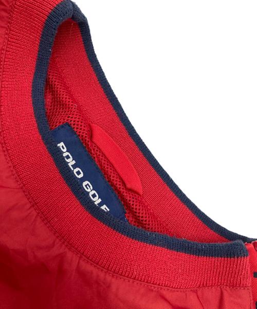 POLO GOLF（ポロ ゴルフ）POLO GOLF (ポロ ゴルフ) ナイロンカットソー レッド サイズ:Lの古着・服飾アイテム