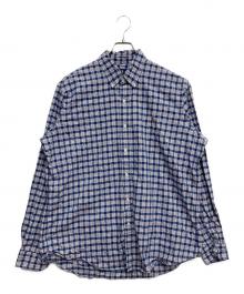 RALPH LAUREN（ラルフローレン）の古着「チェック長袖シャツ」｜ブルー