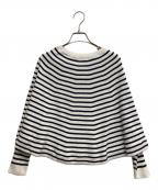 BEARDSLEYビアズリー）の古着「マルボーダーニット」｜ホワイト