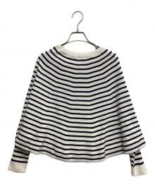 BEARDSLEY（ビアズリー）の古着「マルボーダーニット」｜ホワイト