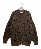 CLANEクラネ）の古着「MOHAIR LOOSE KNIT CARDIGAN」｜ブラウン