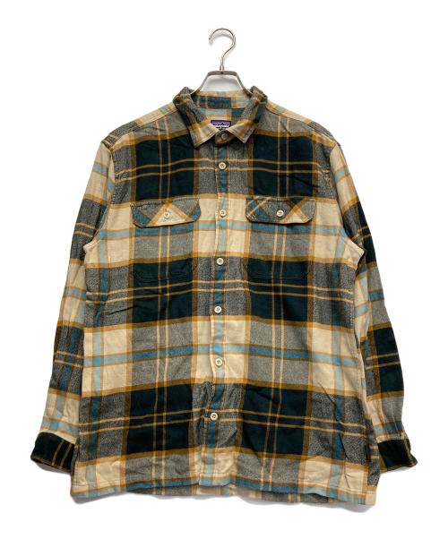 Patagonia（パタゴニア）Patagonia (パタゴニア) ロングスリーブ・フィヨルド・フランネル・シャツ グリーン サイズ:Lの古着・服飾アイテム