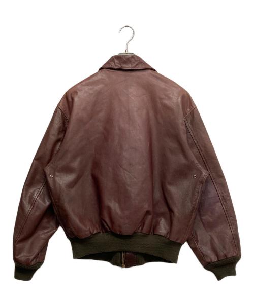 AVIREX（アヴィレックス）AVIREX (アヴィレックス) A-2レザージャケット ブラウン サイズ:46の古着・服飾アイテム