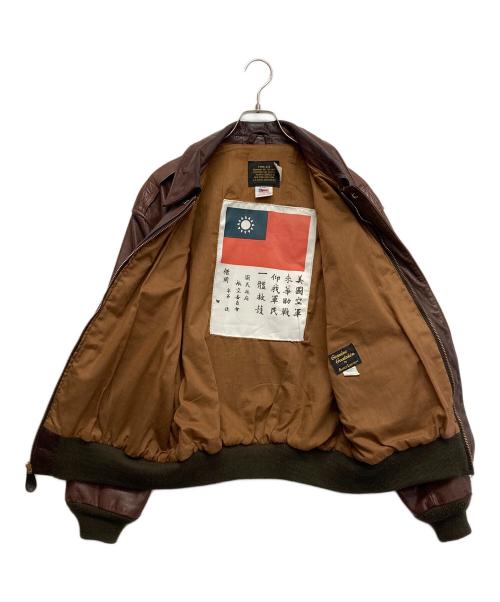 AVIREX（アヴィレックス）AVIREX (アヴィレックス) A-2レザージャケット ブラウン サイズ:46の古着・服飾アイテム