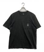 stussyステューシー）の古着「リーガルポケットTシャツ」｜ブラック