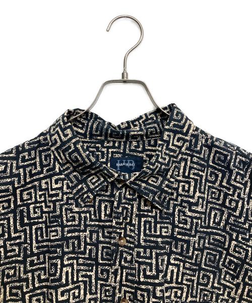 HARBOR BAY（ハーバーベイ）HARBOR BAY (ハーバーベイ) オーバーサイズ総柄半袖シャツ ブラック サイズ:3XLの古着・服飾アイテム