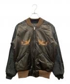 SKULL JEANSスカルジーンズ）の古着「スカジャン」｜ブラック