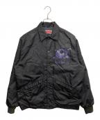 IGNITION FORTYFIVEイグニッションフォーティーファイブ）の古着「イグニッション45 NUTS ART WORKS コーチジャケット」｜ブラック