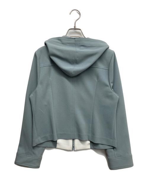 Karl Park Lane（カールパークーレン）Karl Park Lane (カールパークーレン) ライトダンボールジョーゼットカルゼ パーカー グリーン サイズ:9の古着・服飾アイテム