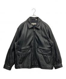 PERRY ELLIS（ペリーエリス）の古着「レザージャケット」｜ブラック