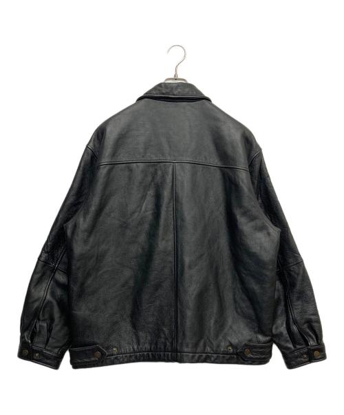 PERRY ELLIS（ペリーエリス）PERRY ELLIS (ペリーエリス) レザージャケット ブラック サイズ:Lの古着・服飾アイテム