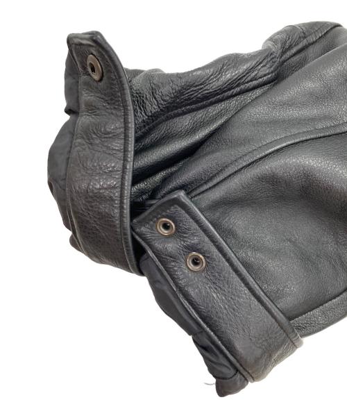 PERRY ELLIS（ペリーエリス）PERRY ELLIS (ペリーエリス) レザージャケット ブラック サイズ:Lの古着・服飾アイテム