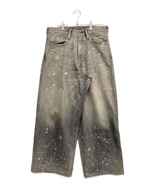 SUGARHILL（シュガーヒル）SUGARHILL (シュガーヒル) MOLDED DENIM TROUSERS WIDE CUT グレー サイズ:３４の古着・服飾アイテム