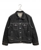 BEAMSビームス）の古着「LOGO DENIM JACKET」｜ブラック