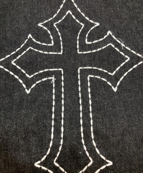 BEAMS（ビームス）BEAMS (ビームス) LOGO DENIM JACKET ブラック サイズ:Lの古着・服飾アイテム