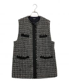 VERMEIL par iena（ヴェルメイユ パー イエナ）の古着「ツイードジレ」｜ブラック