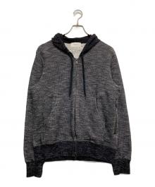Seagreen（シーグリーン）の古着「オニワッフルジップパーカー」｜ブラック