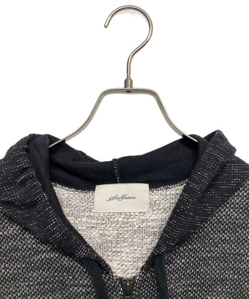 Seagreen（シーグリーン）Seagreen (シーグリーン) オニワッフルジップパーカー ブラック サイズ:1の古着・服飾アイテム