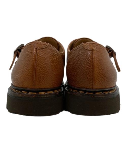 PARABOOT（パラブーツ）PARABOOT (パラブーツ) ダブルモンクストラップシューズ ブラウン サイズ:6 1/2の古着・服飾アイテム