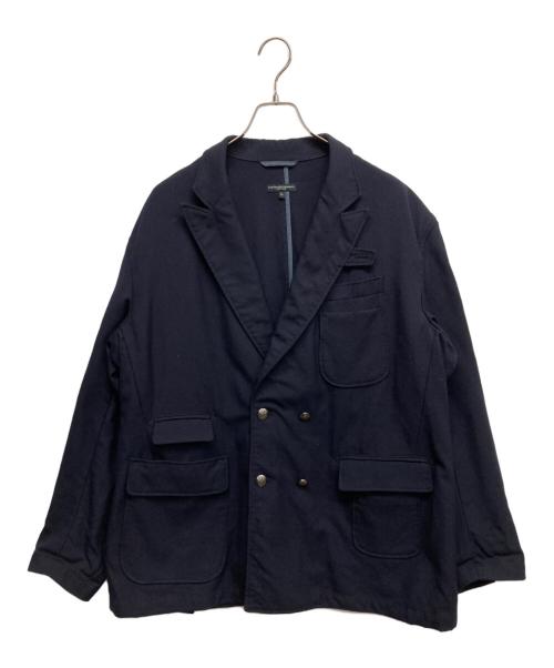 Engineered Garments（エンジニアド ガーメンツ）Engineered Garments (エンジニアド ガーメンツ) BEAMS PLUS (ビームスプラス) MID FIELD DOUBLE BRESTED BLAZER TROPICAL WOOL ネイビー サイズ:Lの古着・服飾アイテム