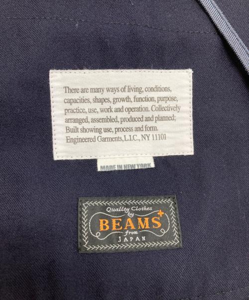 Engineered Garments（エンジニアド ガーメンツ）Engineered Garments (エンジニアド ガーメンツ) BEAMS PLUS (ビームスプラス) MID FIELD DOUBLE BRESTED BLAZER TROPICAL WOOL ネイビー サイズ:Lの古着・服飾アイテム
