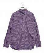 RALPH LAURENラルフローレン）の古着「ストライプBDシャツ」｜パープル