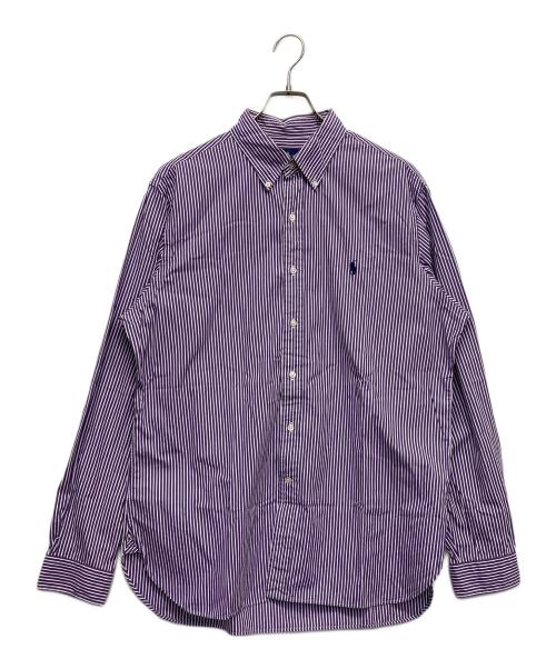 RALPH LAUREN（ラルフローレン）RALPH LAUREN (ラルフローレン) ストライプBDシャツ パープル サイズ:42の古着・服飾アイテム