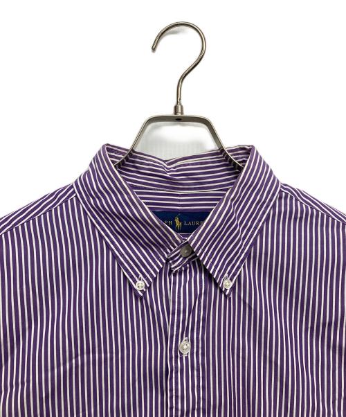 RALPH LAUREN（ラルフローレン）RALPH LAUREN (ラルフローレン) ストライプBDシャツ パープル サイズ:42の古着・服飾アイテム