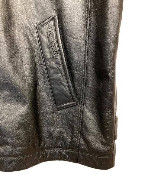 pierre cardin（ピエール・カルダン）pierre cardin (ピエール・カルダン) レザージップアップジャケット ブラック サイズ:105の古着・服飾アイテム