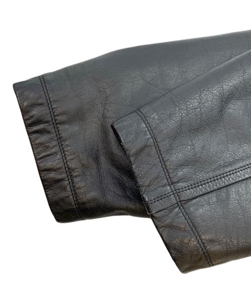 pierre cardin（ピエール・カルダン）pierre cardin (ピエール・カルダン) レザージップアップジャケット ブラック サイズ:105の古着・服飾アイテム