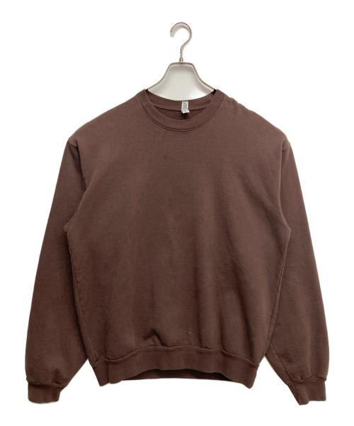 LOS ANGELES APPAREL（ロサンゼルスアパレル）LOS ANGELES APPAREL (ロサンゼルスアパレル) 14ozクルーネックスウェット ブラウン サイズ:Lの古着・服飾アイテム