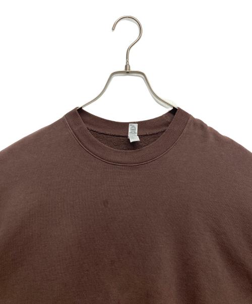 LOS ANGELES APPAREL（ロサンゼルスアパレル）LOS ANGELES APPAREL (ロサンゼルスアパレル) 14ozクルーネックスウェット ブラウン サイズ:Lの古着・服飾アイテム