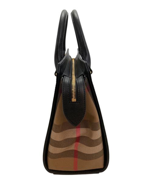 BURBERRY（バーバリー）BURBERRY (バーバリー) サイドチェックバンウェル2WAYショルダーバッグ ブラックの古着・服飾アイテム