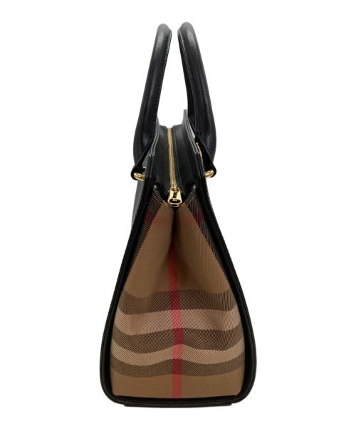 BURBERRY（バーバリー）BURBERRY (バーバリー) サイドチェックバンウェル2WAYショルダーバッグ ブラックの古着・服飾アイテム