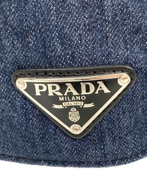 PRADA（プラダ）PRADA (プラダ) ベースボールキャップ インディゴ サイズ:Lの古着・服飾アイテム