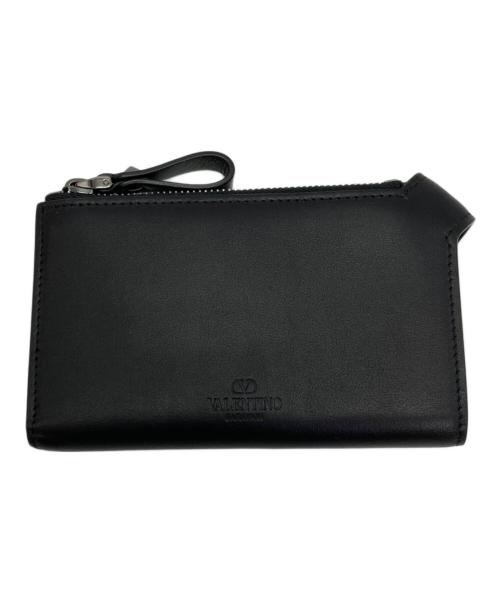 VALENTINO GARAVANI（ヴァレンティノ・ガラヴァーニ）VALENTINO GARAVANI (ヴァレンティノ・ガラヴァーニ) コンパクトウォレット ブラックの古着・服飾アイテム