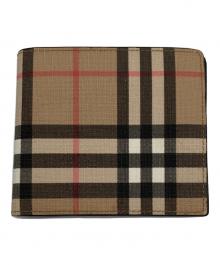 BURBERRY（バーバリー）の古着「ノヴァチェック2つ折り財布」｜ブラウン
