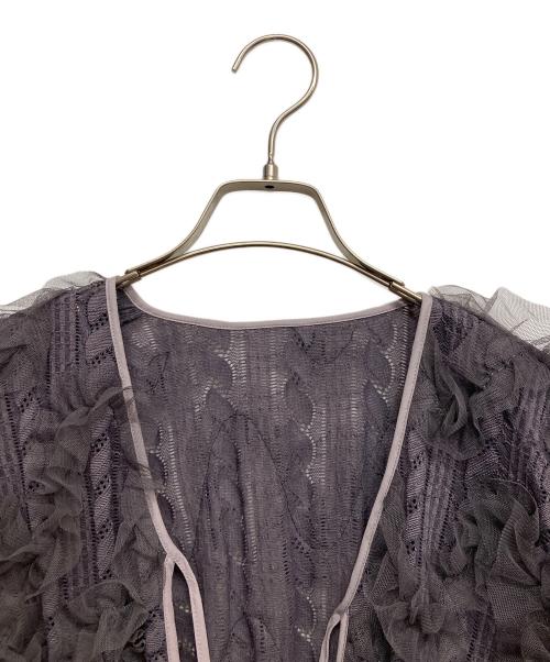 Snidel（スナイデル）Snidel (スナイデル) 素材感カーデ グレー サイズ:Free 未使用品の古着・服飾アイテム