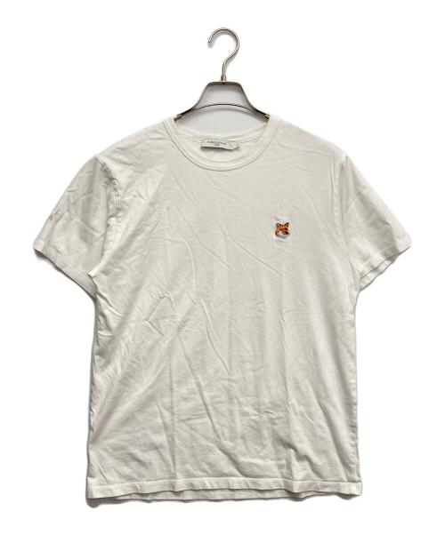 maison kitsune（メゾンキツネ）MAISON KITSUNE (メゾンキツネ) 半袖カットソー ホワイト サイズ:Mの古着・服飾アイテム