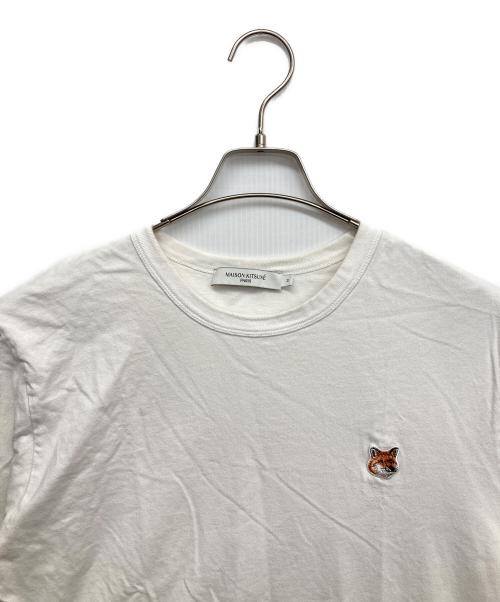 maison kitsune（メゾンキツネ）MAISON KITSUNE (メゾンキツネ) 半袖カットソー ホワイト サイズ:Mの古着・服飾アイテム