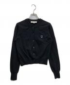 maison kitsuneメゾンキツネ）の古着「ニットカーディガン」｜ブラック