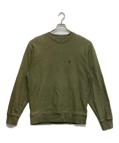 stussy（ステューシー）stussy (ステューシー) ロゴスウェット カーキ サイズ:Lの古着・服飾アイテム