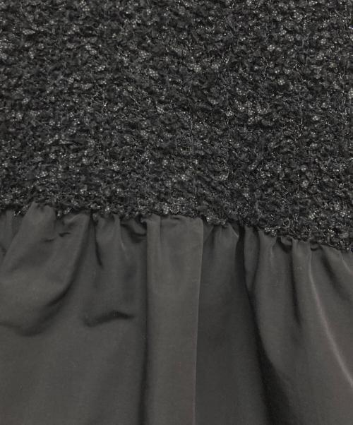 MOGA（モガ）MOGA (モガ) ラメファンシーツイードドッキングブラウス ブラック サイズ:2の古着・服飾アイテム