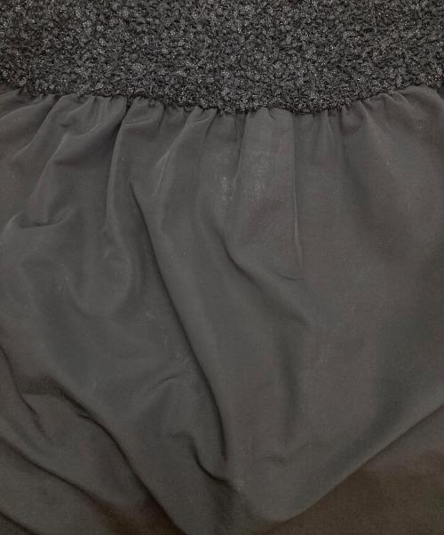 MOGA（モガ）MOGA (モガ) ラメファンシーツイードドッキングブラウス ブラック サイズ:2の古着・服飾アイテム