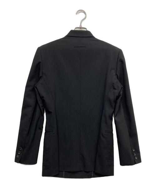 Jean Paul Gaultier FEMME（ジャンポールゴルチエ フェム）Jean Paul GAULTIER FEMME (ジャンポールゴルチエ フェム) ピークドラペルダブルジャケット ブラック サイズ:40の古着・服飾アイテム