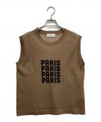 SLOBE IENAスローブ イエナ）の古着「PARISロゴシアーニット」｜ブラウン