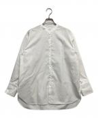 MACPHEEマカフィー）の古着「コットンブロード バンドカラーシャツ」｜ホワイト